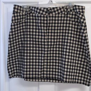 Checkered Plaid Skirt